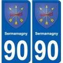 90 Bessoncourt blason autocollant plaque stickers ville