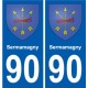 90 Giromagny stemma adesivo piastra adesivi città