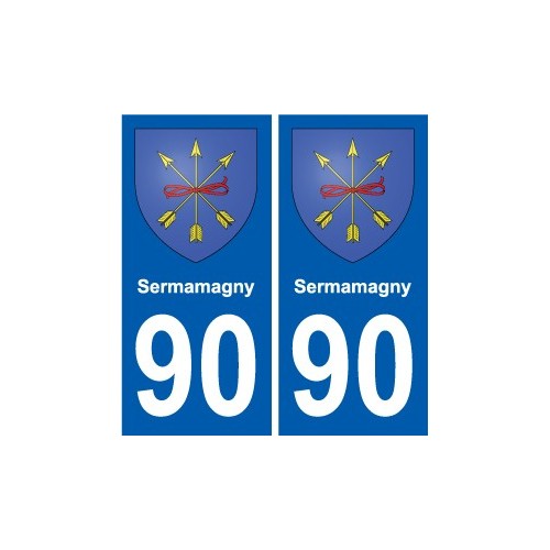 90 Giromagny coat of arms sticker plate stickers city