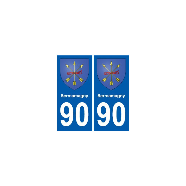 90 Giromagny coat of arms sticker plate stickers city