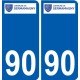 90 Bessoncourt logo autocollant plaque stickers ville