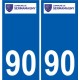 90 Bessoncourt logo autocollant plaque stickers ville