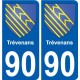 90 Bessoncourt blason autocollant plaque stickers ville