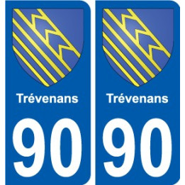 90 Giromagny coat of arms sticker plate stickers city