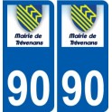 90 Bessoncourt logo autocollant plaque stickers ville