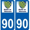 90 Bessoncourt logo autocollant plaque stickers ville