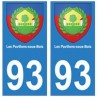 93 Les Pavillons-sous-bois blason autocollant plaque stickers ville