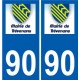 90 Delle logo adesivo piastra adesivi città