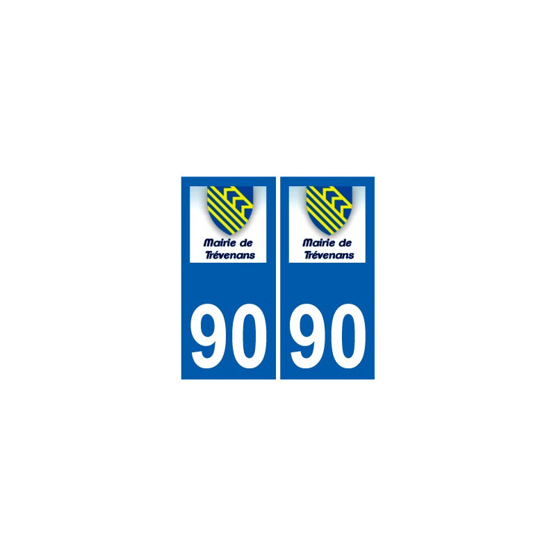 90 Delle logo adesivo piastra adesivi città
