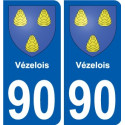 90 Giromagny stemma adesivo piastra adesivi città