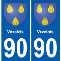 90 Giromagny stemma adesivo piastra adesivi città