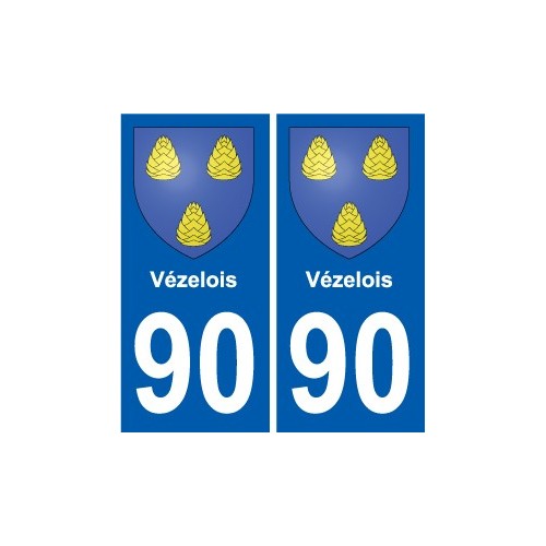 90 Bessoncourt blason autocollant plaque stickers ville