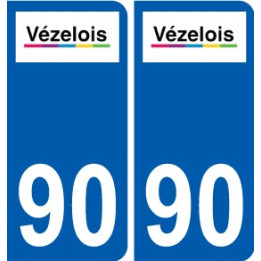 90 Bessoncourt logo autocollant plaque stickers ville
