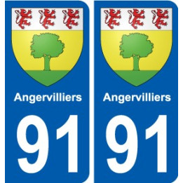 91 Breuillet coat of arms sticker plate stickers city