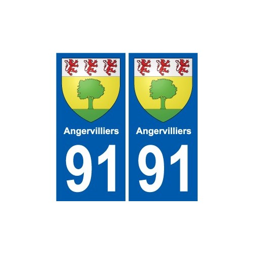 91 Breuillet blason autocollant plaque stickers ville