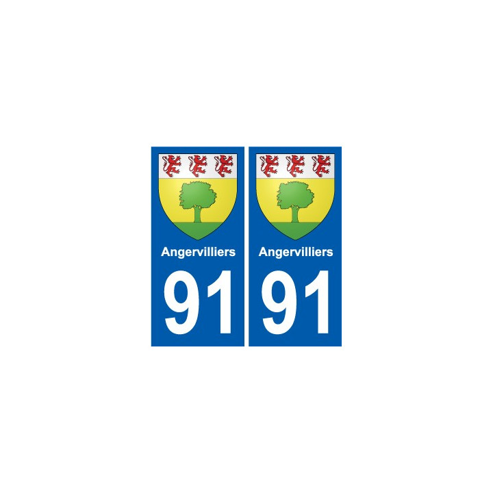 91 Breuillet coat of arms sticker plate stickers city