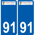 91 Breuillet logo sticker plate stickers city