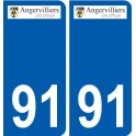 91 Breuillet logo adesivo piastra adesivi città