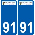 91 Breuillet logo autocollant plaque stickers ville