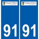 91 Breuillet logo autocollant plaque stickers ville