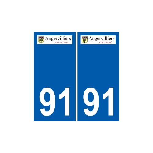91 Breuillet logo sticker plate stickers city