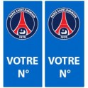 PSG Paris Calcio scelta del numero di adesivo piastra