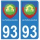 93 Les Pavillons-sous-bois blason autocollant plaque stickers ville