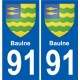 91 Breuillet wappen aufkleber typenschild aufkleber stadt