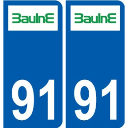 91 Breuillet logo autocollant plaque stickers ville