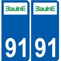 91 Breuillet logo aufkleber typenschild aufkleber stadt