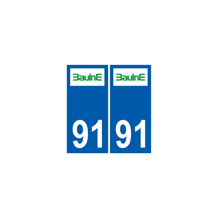 91 Breuillet logo autocollant plaque stickers ville
