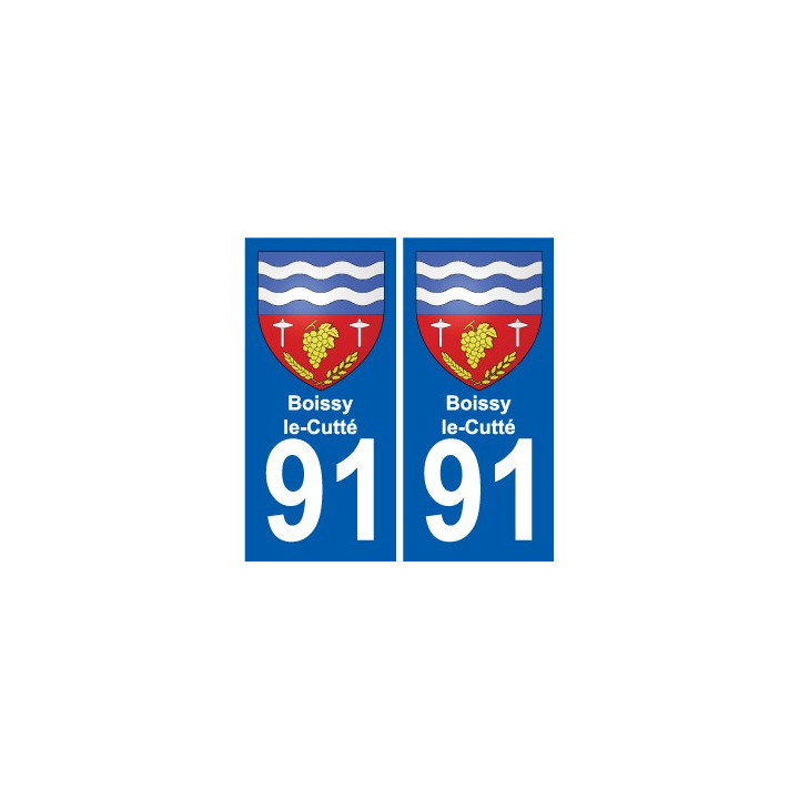91 Breuillet coat of arms sticker plate stickers city