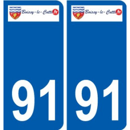 91 Breuillet logotipo de la etiqueta engomada de la placa de pegatinas de la ciudad