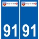 91 Breuillet logo sticker plate stickers city