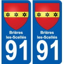 91 Breuillet stemma adesivo piastra adesivi città
