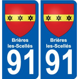 91 Breuillet blason autocollant plaque stickers ville