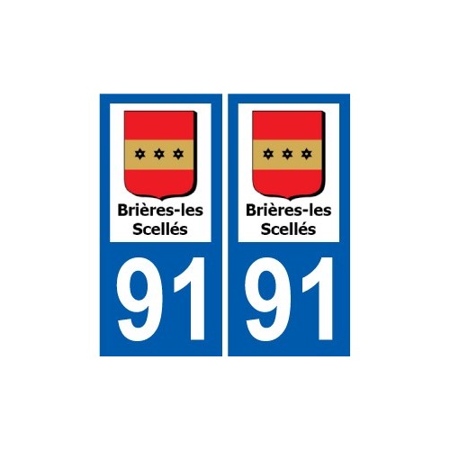 91 Breuillet logo autocollant plaque stickers ville