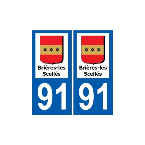 91 Breuillet logo adesivo piastra adesivi città