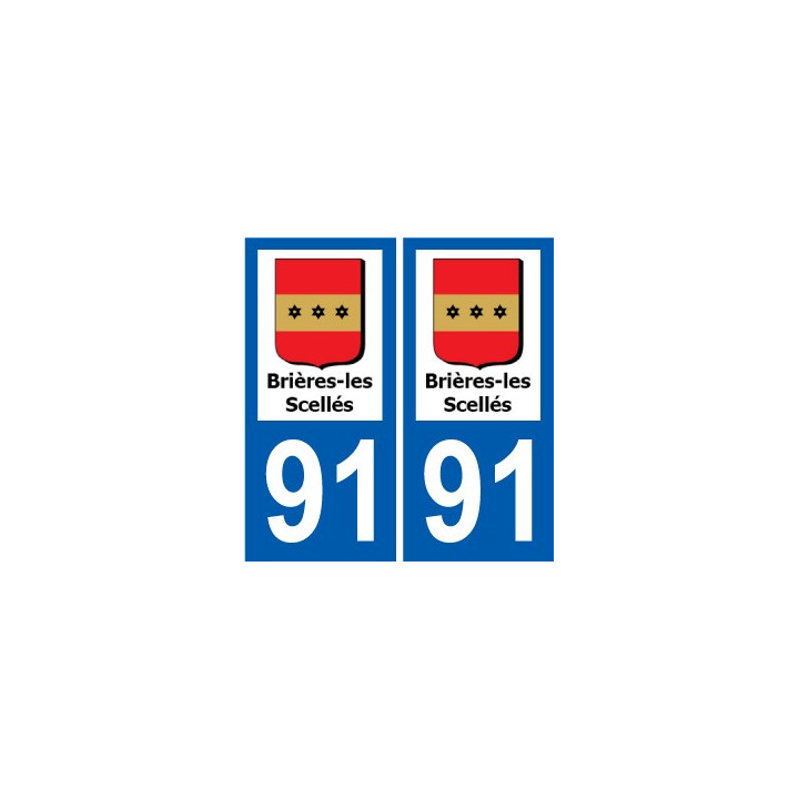 91 Breuillet logo sticker plate stickers city