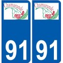 91 Breuillet logo adesivo piastra adesivi città