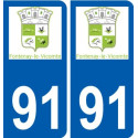 91 Breuillet logo aufkleber typenschild aufkleber stadt