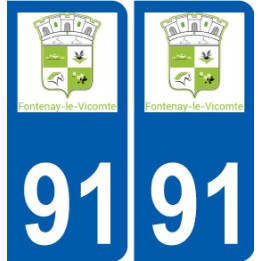 91 Breuillet logo autocollant plaque stickers ville
