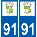 91 Breuillet logo aufkleber typenschild aufkleber stadt