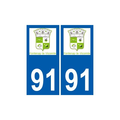 91 Breuillet logotipo de la etiqueta engomada de la placa de pegatinas de la ciudad