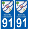 91 Breuillet wappen aufkleber typenschild aufkleber stadt