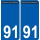 91 Breuillet logo sticker plate stickers city