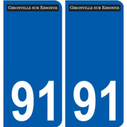 91 Breuillet logo sticker plate stickers city
