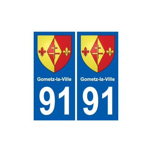 91 Breuillet blason autocollant plaque stickers ville