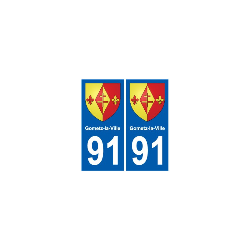 91 Breuillet escudo de armas de la etiqueta engomada de la placa de pegatinas de la ciudad