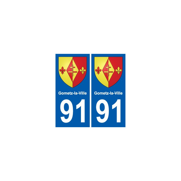 91 Breuillet blason autocollant plaque stickers ville